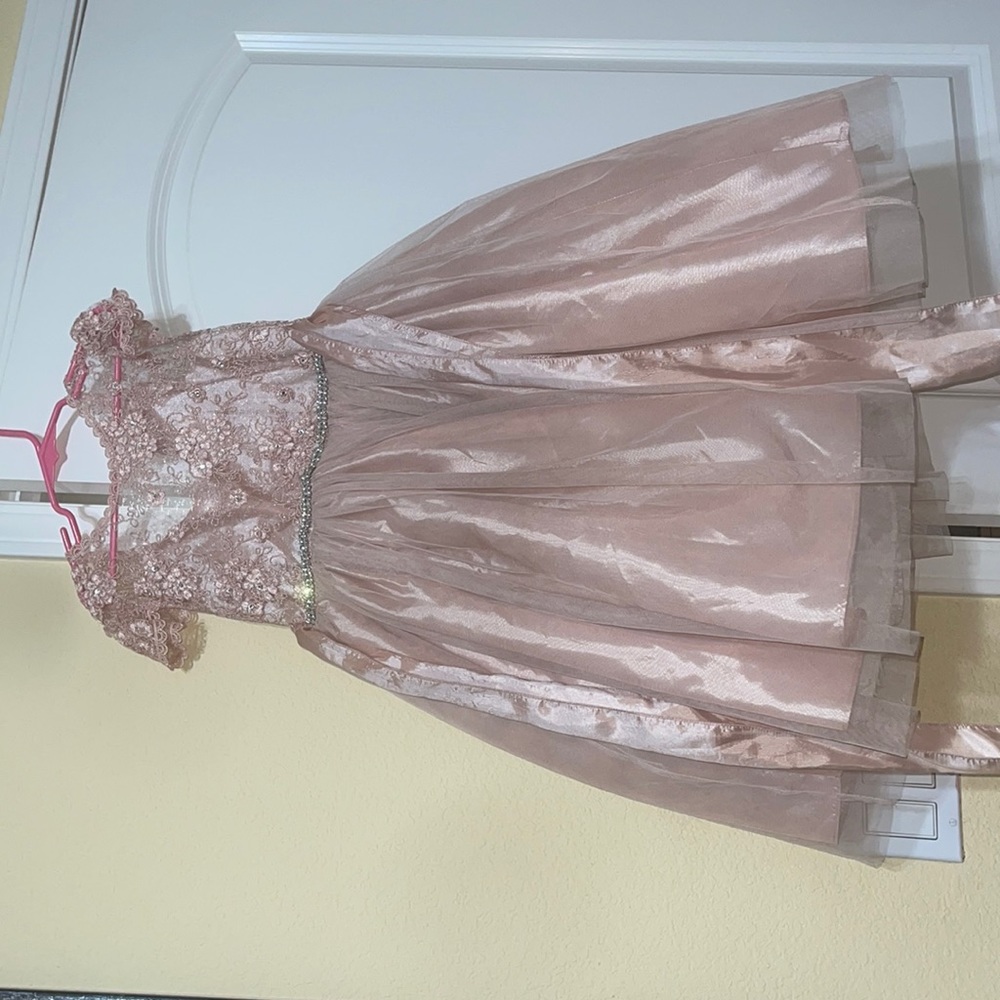 Flower girl dress pink